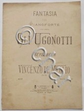 Musica Spartito - Fantasia per Pianoforte - Gli Ugonotti - Op.114 