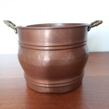 VECCHIO PORTAVASO IN RAME CON MANICI