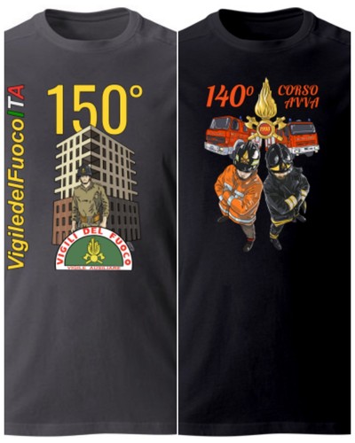Shirt unisex vigili del - t-shirt,