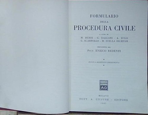 Formulario della - aa.vv,