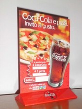 cartello da tavolo Coca Cola, prezziario 22x15, raro