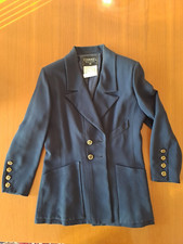 Tailleur (size 44) seta blu