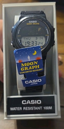 Orologio uomo casio moon graph - moon,