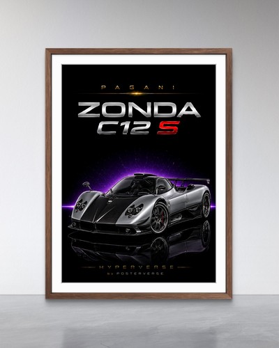 Pagani zonda c12 poster - zonda, s