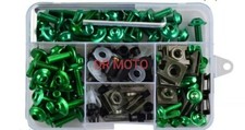 Kit Viteria Carene ergal Universali Viti Colorate verde kawasaki moto pit bike z