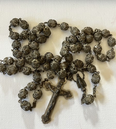 Crocifisso rosario perle vetro - crocifisso,