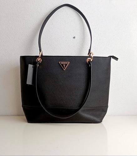 Guess classic black tote - classic,