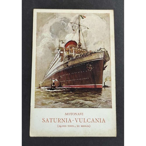Cartolina motonavi saturnia - ,