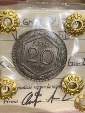 20 centesimi esagono 1919 periziato  periziata   superbo