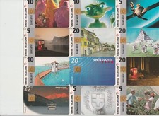 SVIZZERA   12 SCHEDE IN OTTIME