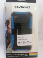 Cover posteriore rinforzata con supporto Blu iPhone 4/4s Polaroid