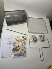 Lotto accessori Pampered Chef Deluxe friggitrice ad aria girarrosto RITIRATO 100194