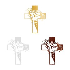 Scultura da parete con statua