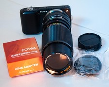 Sony E-mount adattato