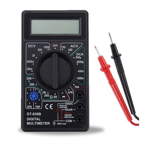Multimetro digitale lcd dc - , ac/dc