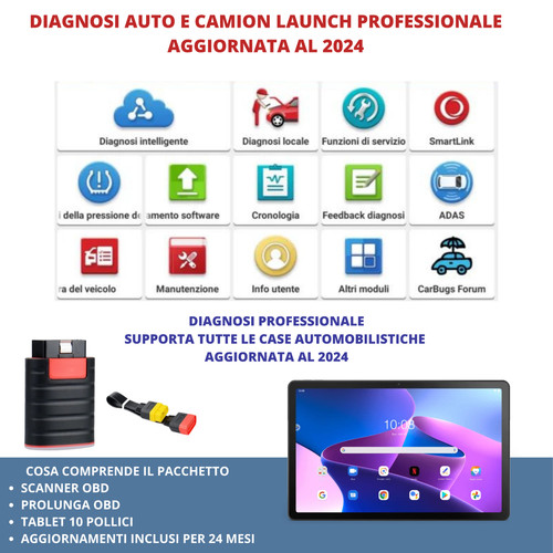Diagnosi auto launch x431 pro - diagnosi,
