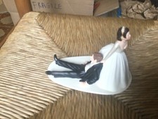 Statuina Matrimonio in gesso per decorazione torte matrimonio - Wedding Cake