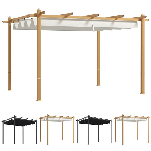 Outsunny retractable pergola - retractable,