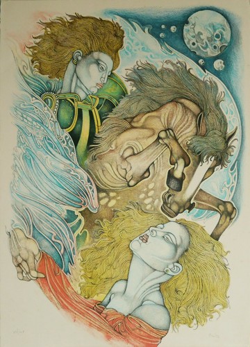 Giuliano pini litografia - giuliano,