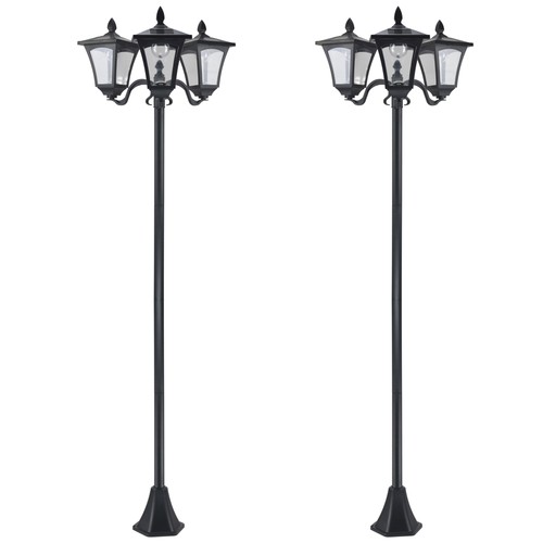 Outsunny set lampioni solari - 2,
