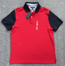 Polo Tommy Hilfiger rossa navy