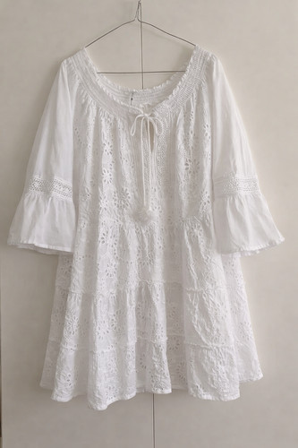 Abito estivo bianco - estivo, casacca