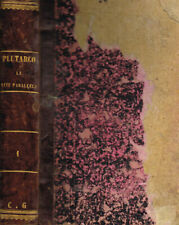 Le vite parallele vol.I. Versione di Girolamo Pompei. Plutarco. 1857. .