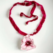Collana con ciondolo dichiarazione fiori Zara Boho retrò donna festa vacanze gioielli