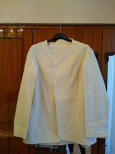 Giacca da camera antica corredo XVIII secolo cotone pesante vestaglia 