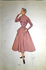Stampa antica MODA FEMMINILE