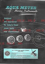 ACQUA METER STRUMENTI NAUTICA CATALOGO 1960 BUSSOLA OROLOGIO MARINO INDICATORE