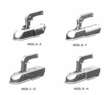 GANCIO PER RIMORCHIO OMOLOGATO PER CARRELLO BARCA TONDO/QUADRATO 750/1300KG