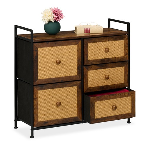 Cassettiera cassetti rattan - 5,