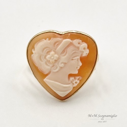 Anello oro cammeo - 14, kt