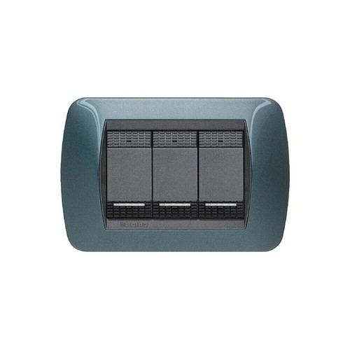 Placca bticino living metallo - placca,