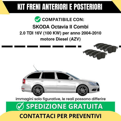 Pastiglie freno ant post - +,