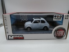 Fiat 500 D 1965 light blue 1/24 1 24 MONDO MOTORS MOTORMAX §§