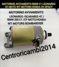 MOTORINO AVVIAMENTO BMW C1 LEONARDO CF MOTO WT MOTORS HONDA CH SPACY BOMBARDIER 