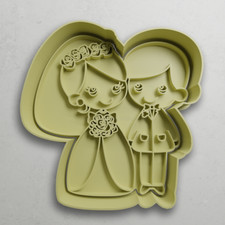 Sposi cookie cutter formina