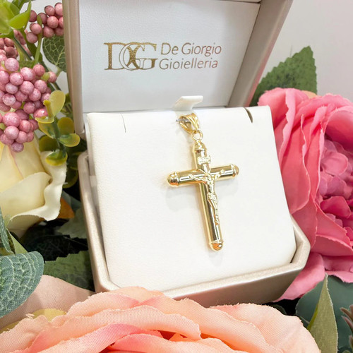 Ciondolo croce con cristo - croce,