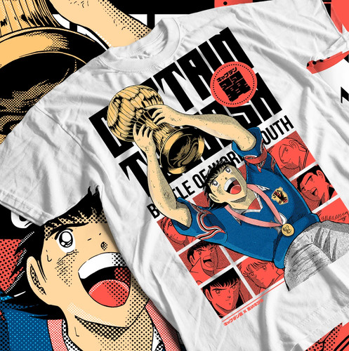 Shirt capitan tsubasa - t-shirt, bianca