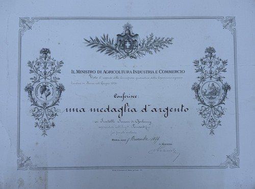 Diploma medaglia merito - medaglia, al