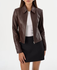 Giacca Donna Pelle Marrone