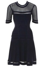 Herve Leger Blue Haylynn Dress