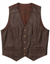 Gilet uomo vintage pelle