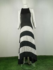 L*SHOW VESTITO  VESTITINO ABITO LUNGO TAGLIA  M COLORE BIANCO E NERO 