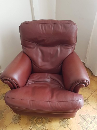 Poltrona vintage pelle frau - in,