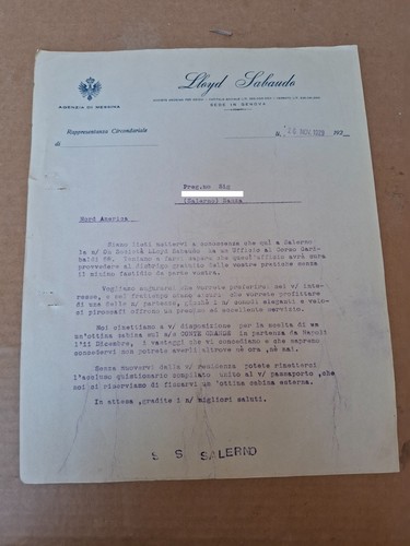 Documento emigrazione sanza - documento,