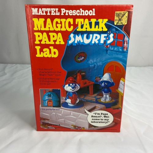 Mattel magic talk papa puffo - mattel,