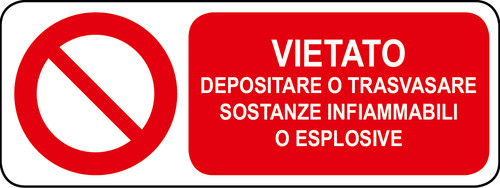 Adesivo vietato depositare - adesivo,